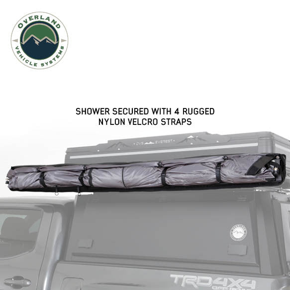 HD Nomadic 2 Person Quick Deploying Car-Side Shower & Privacy Room Combo Rolled Up