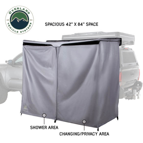 HD Nomadic 2 Person Quick Deploying Car-Side Shower & Privacy Room Combo Front