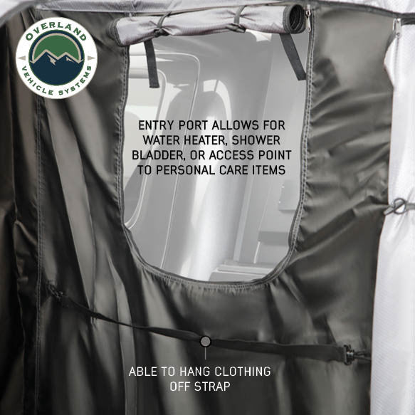 HD Nomadic 2 Person Quick Deploying Car-Side Shower & Privacy Room Combo Open Port