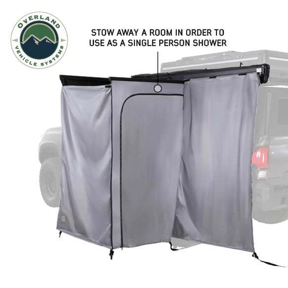 HD Nomadic 2 Person Quick Deploying Car-Side Shower & Privacy Room Combo Closed Side