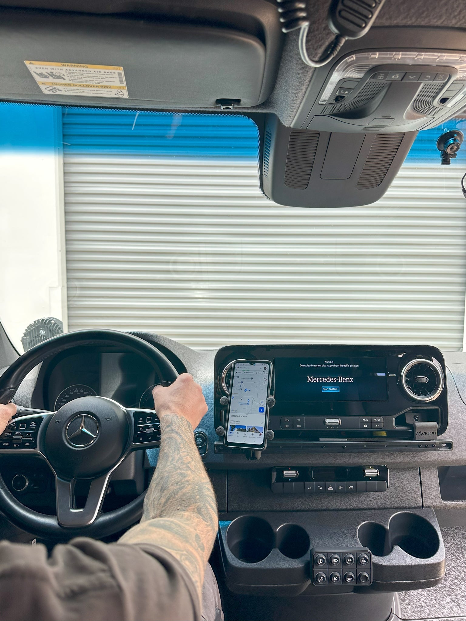 Terra X NAVIDOK Overlander No-Drill Dash Mount for 2019+ Mercedes Sprinter