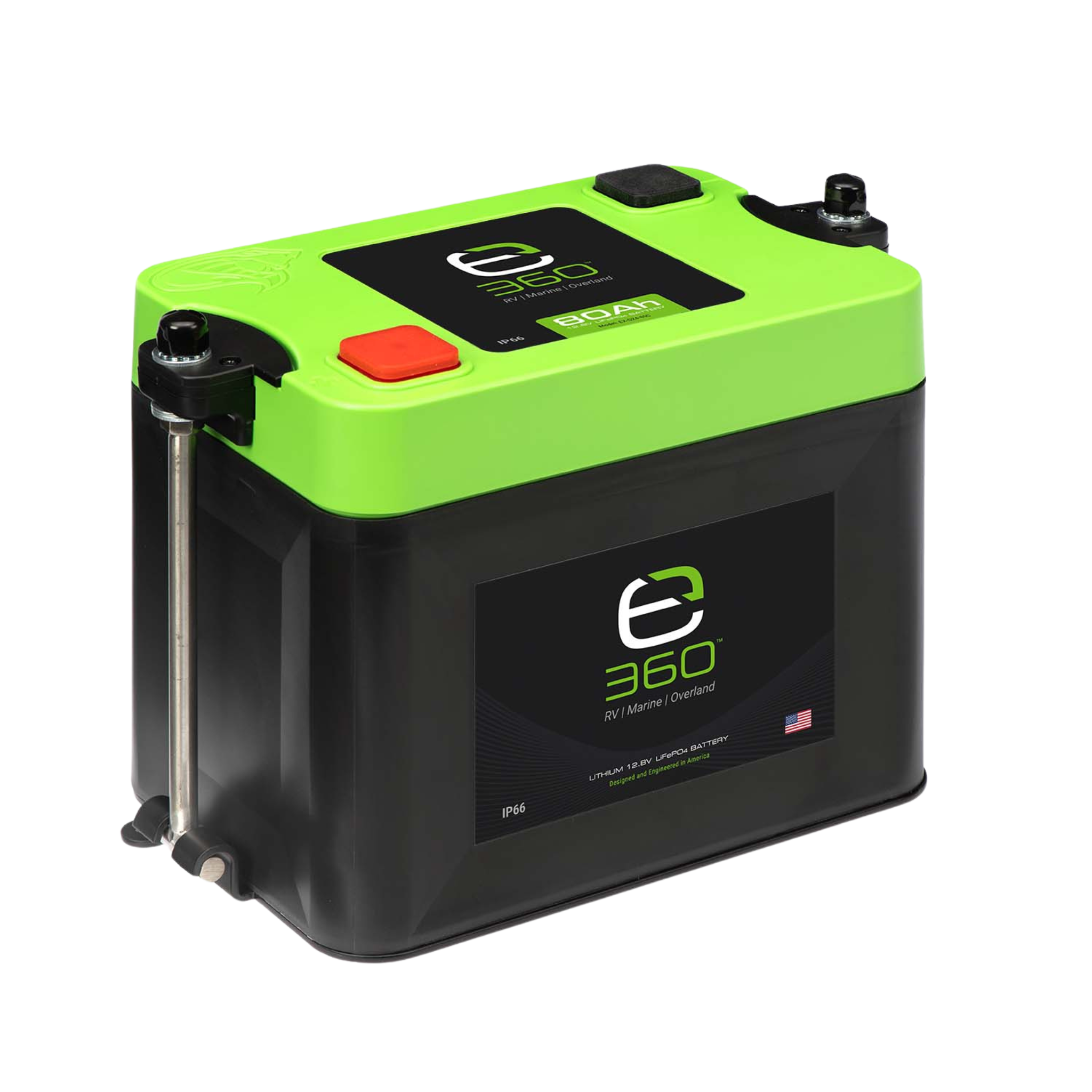 Expion360 Group 24 LiFePO4 Lithium Battery Single Mounting Kit