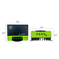 E360 30A MPPT Solar Charge Controller with Bluetooth – Programmable