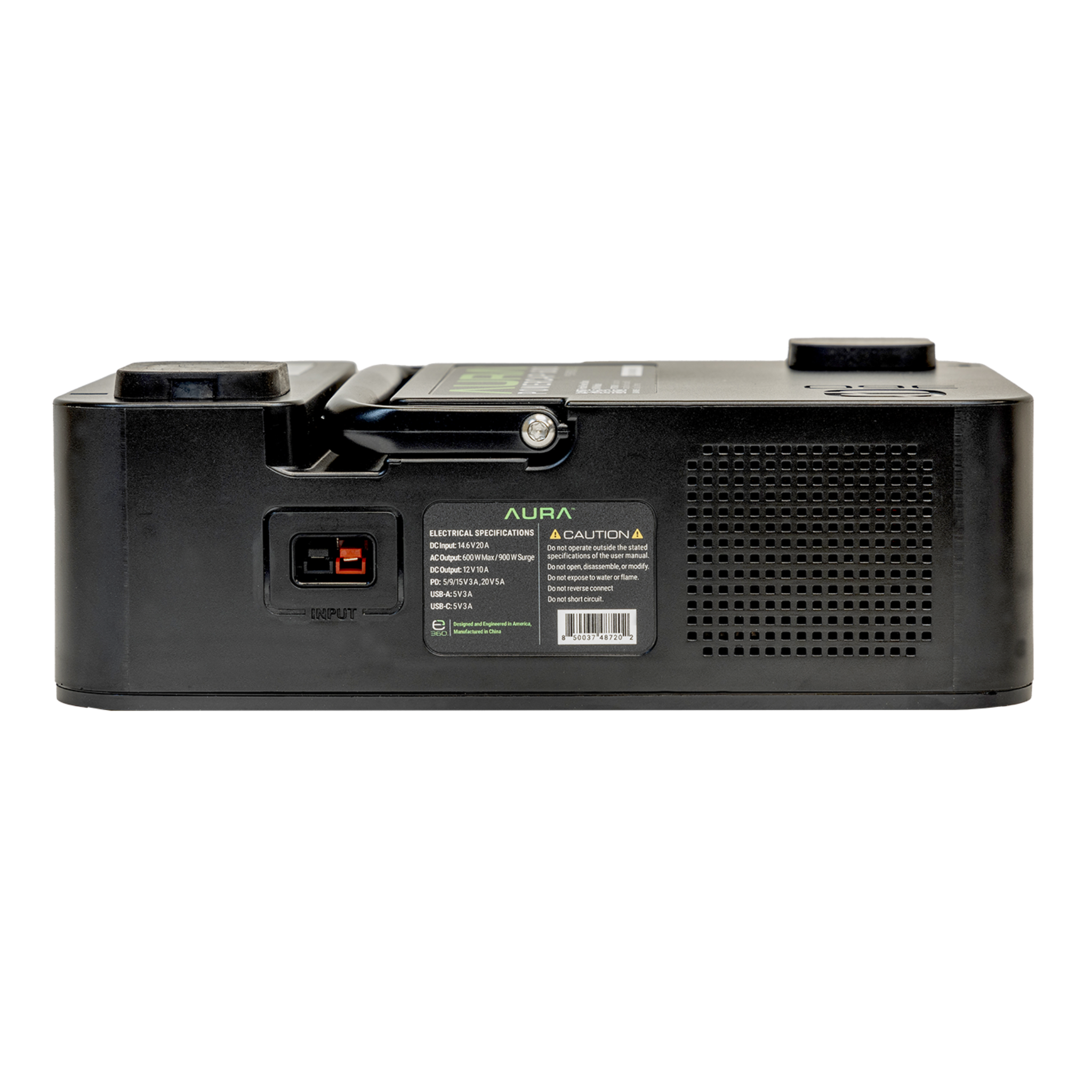Expion360 Aura PowerCap 600W LiFePO4 Battery Inverter – Portable Power Station Cap