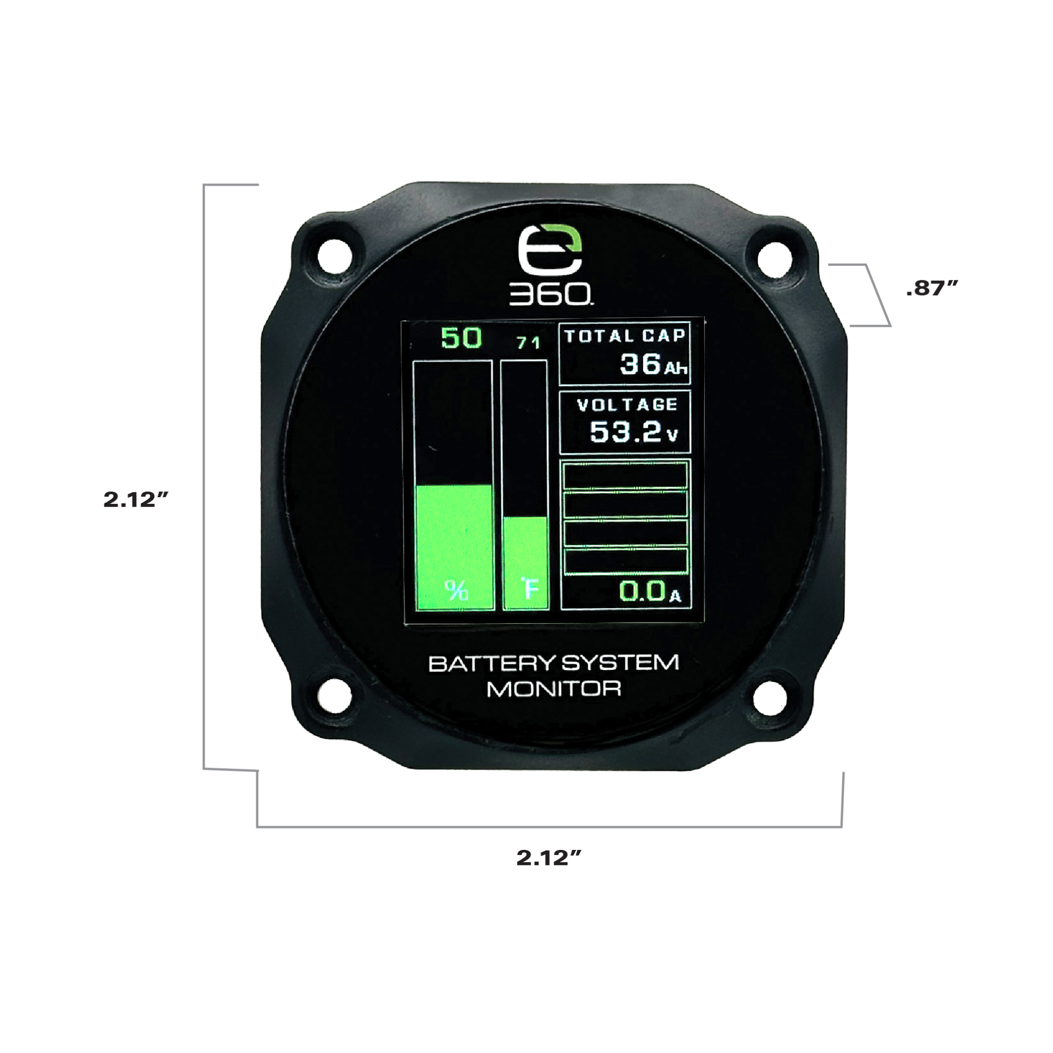 Expion360 GC2 LiFePO4 Lithium Battery Monitor Kit – Digital Status Display for 12V & 48V Systems