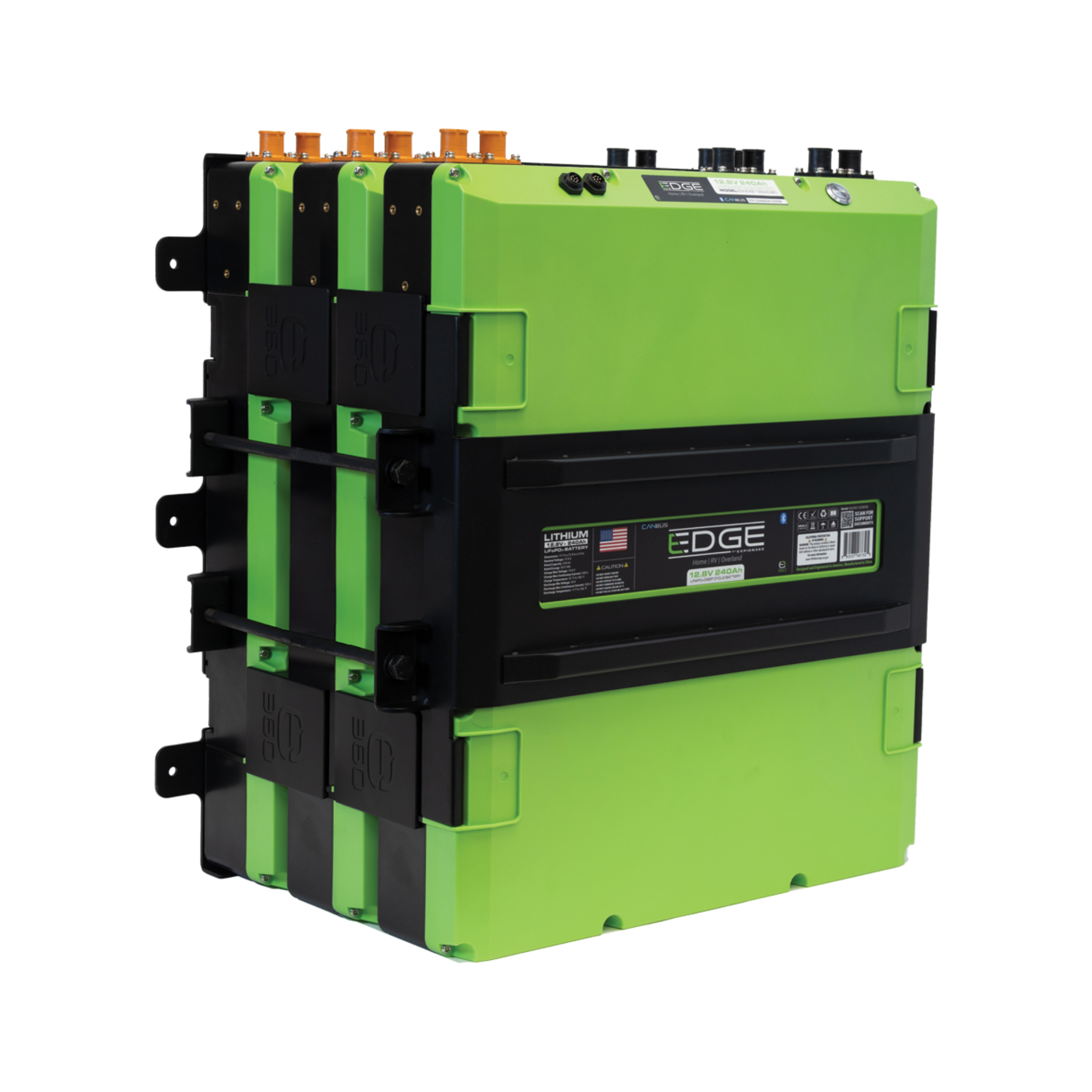 Expion360 EX2 Edge 3-Battery LiFePO4 Mounting Expansion Kit – Triple Tie Down Add-On System
