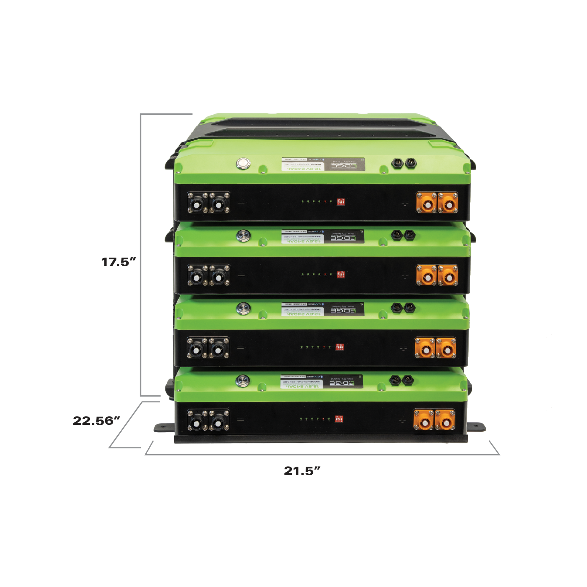 Expion360 EX2 Edge 4-Battery LiFePO4 Mounting Expansion Kit – Quad Tie Down Add-On System
