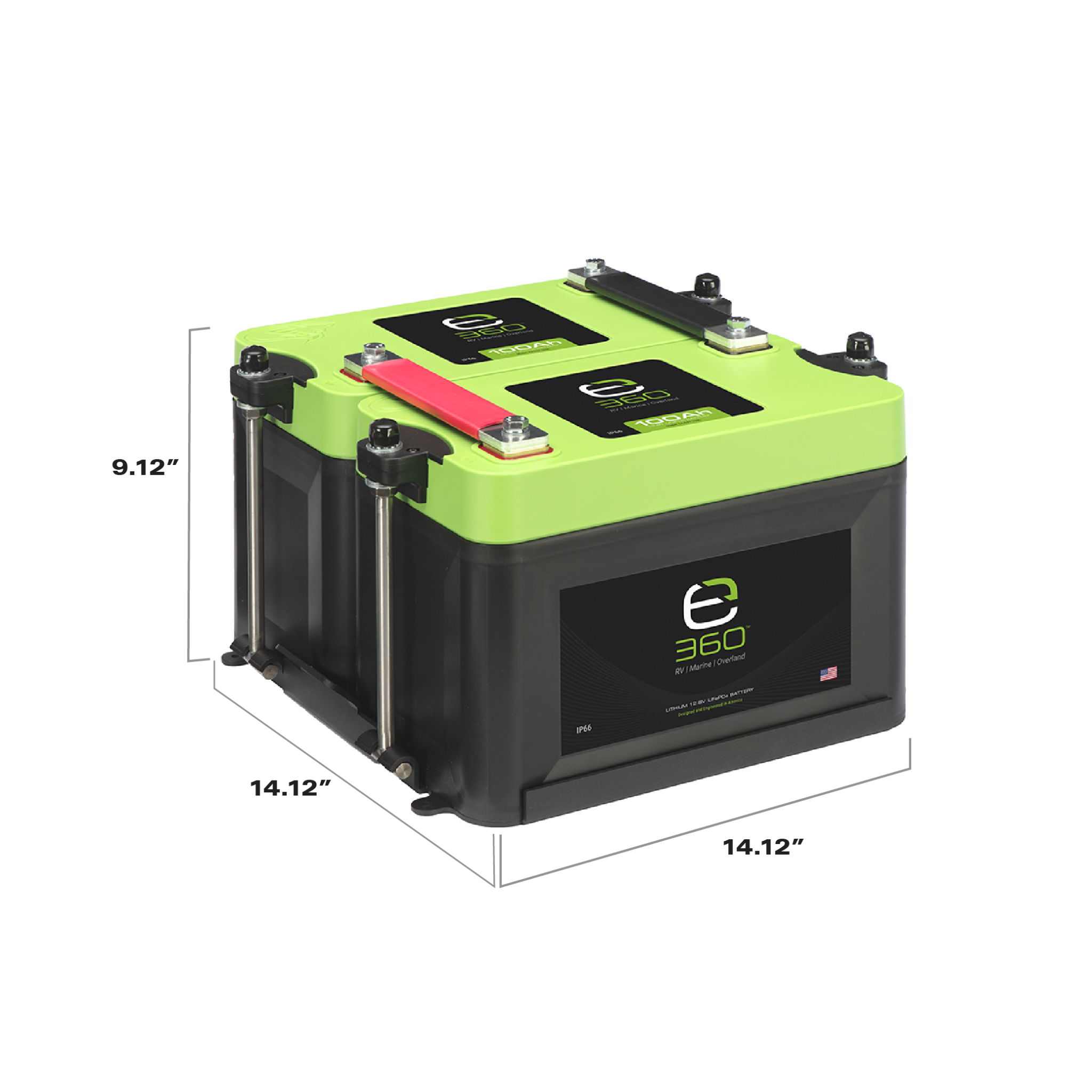 Expion360 Group 27 2-Battery LiFePO4 Lithium Mounting Kit