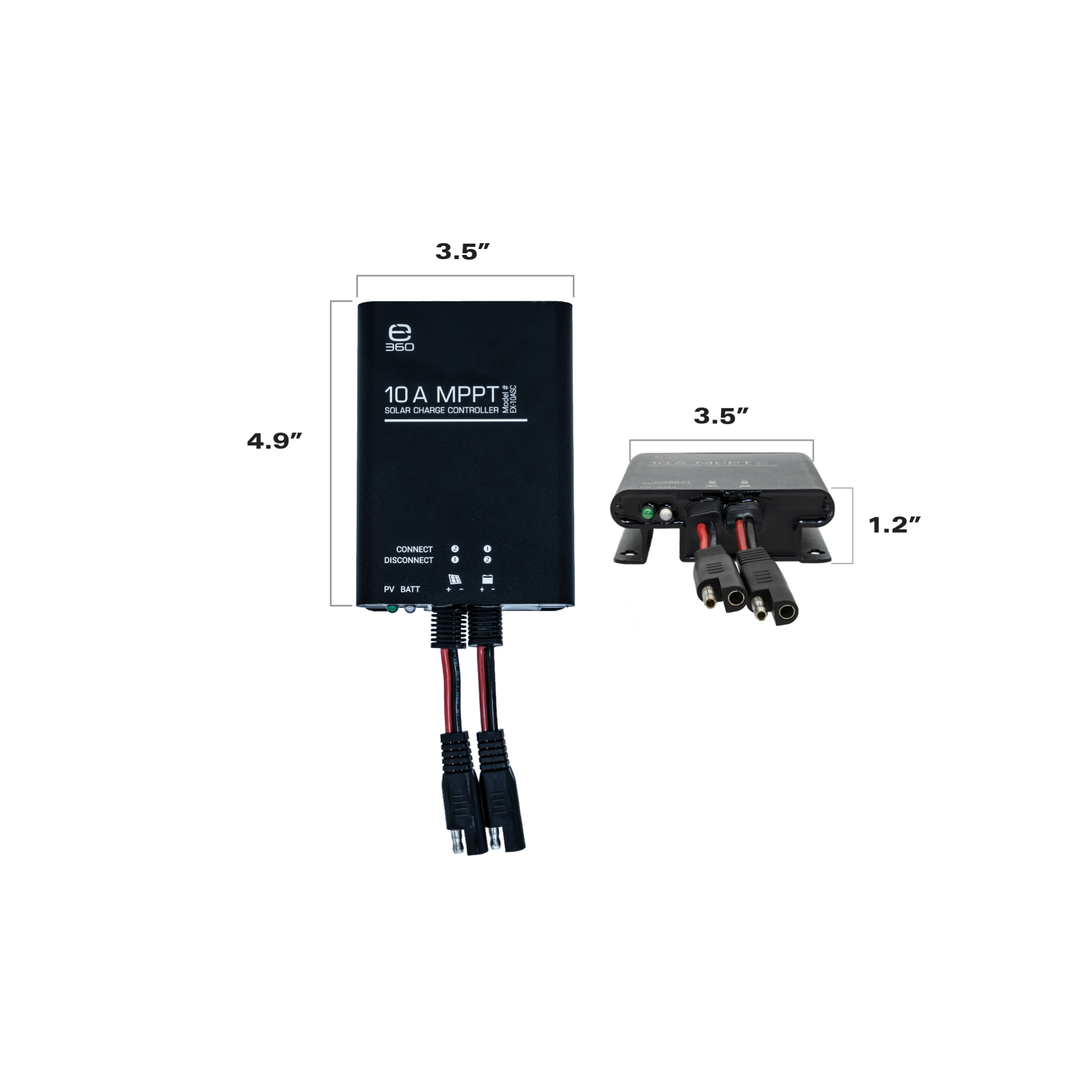 Expion360 120W Portable Solar Power Bundle – Panel, 10A Controller & SAE Cable