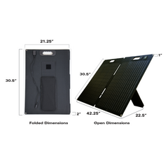 Expion360 120W Portable Solar Power Bundle – Panel, 10A Controller & SAE Cable
