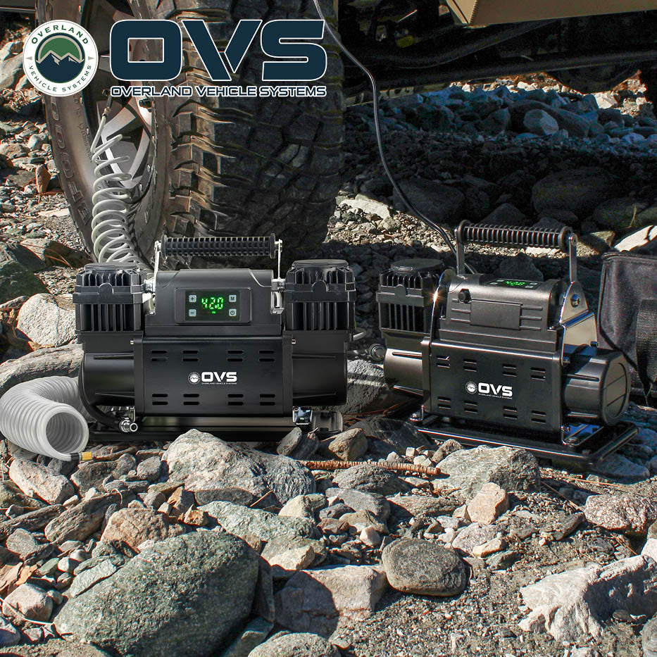 EGOI Portable Single/Dual Motor Digital Air Compressor System With Control Panel, Storage Bag, Hose & Attachments Lifestyle