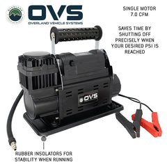 EGOI Portable Single/Dual Motor Digital Air Compressor System With Control Panel, Storage Bag, Hose & Attachments Single