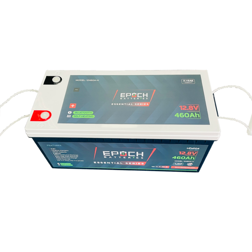 12V 460Ah Essential Series - Bluetooth & Heated LiFePO4 Battery by Epoch Batteries