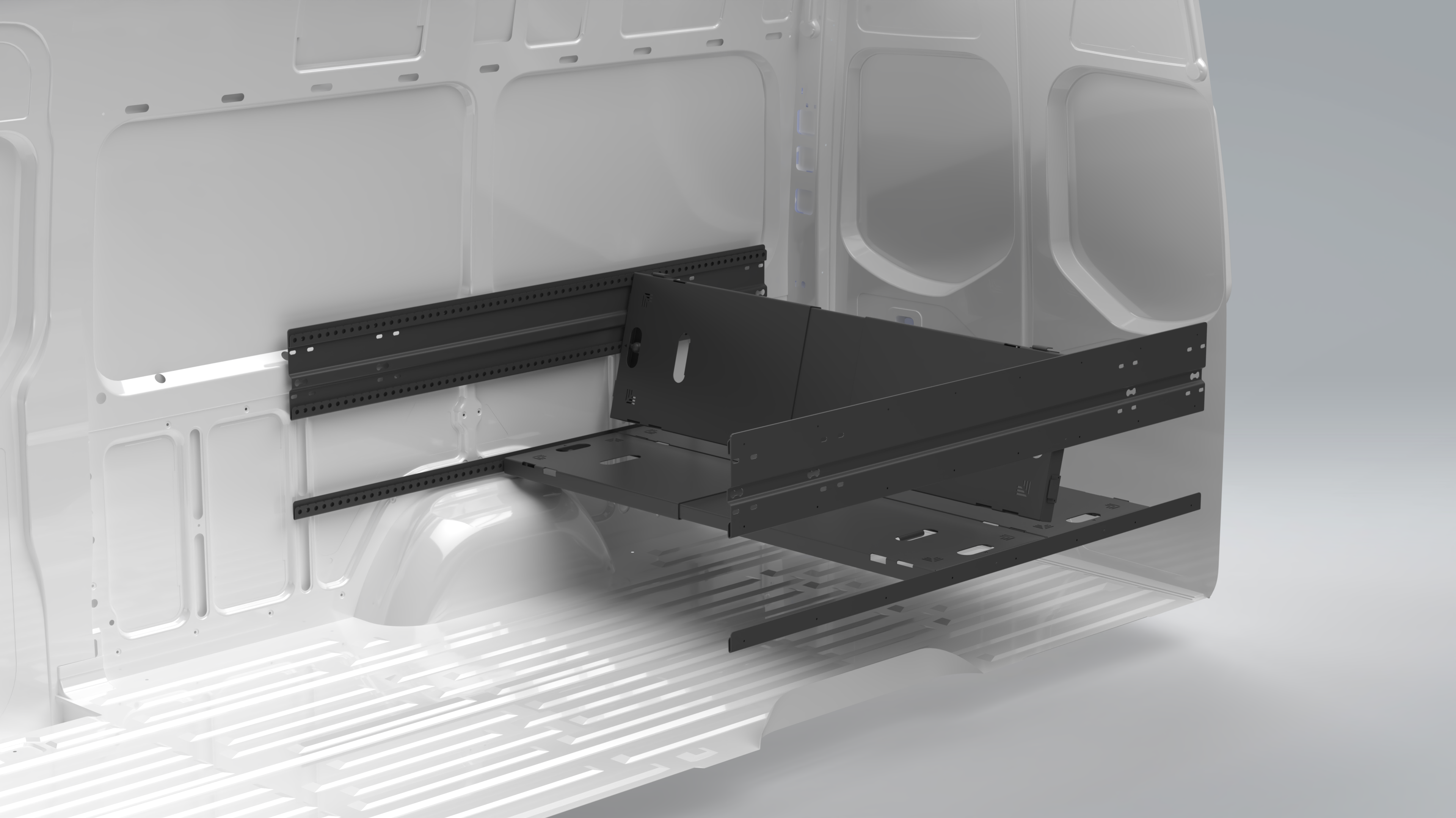 Van Wife Components 3 Panel Modular Bed System – Adjustable Van Bed & Multi-Use Platform