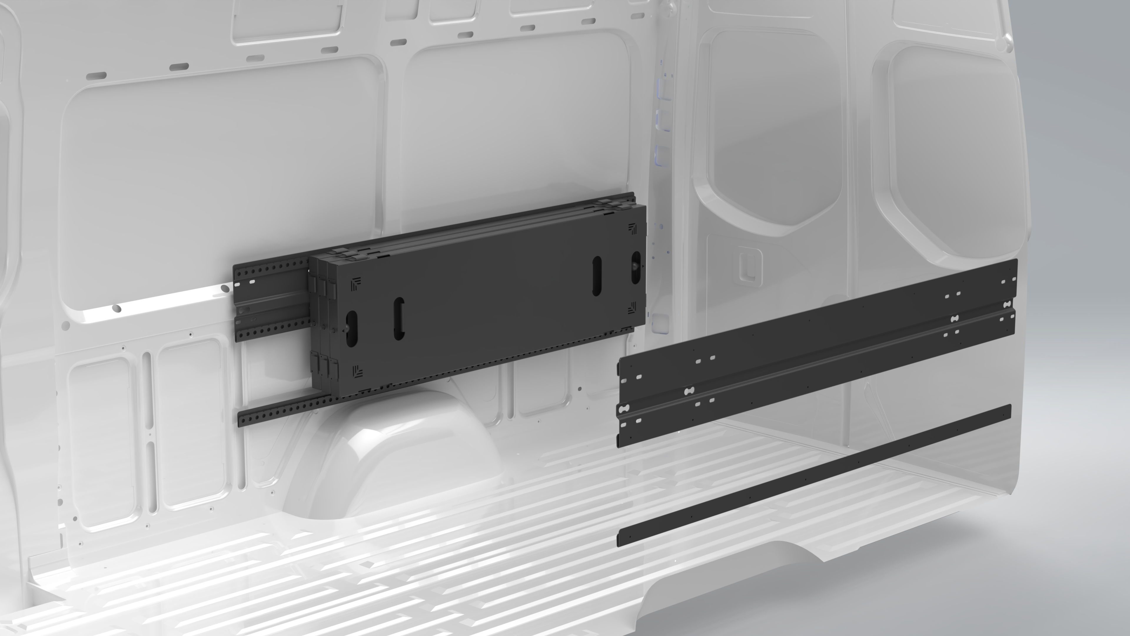 Van Wife Components 3 Panel Modular Bed System – Adjustable Van Bed & Multi-Use Platform