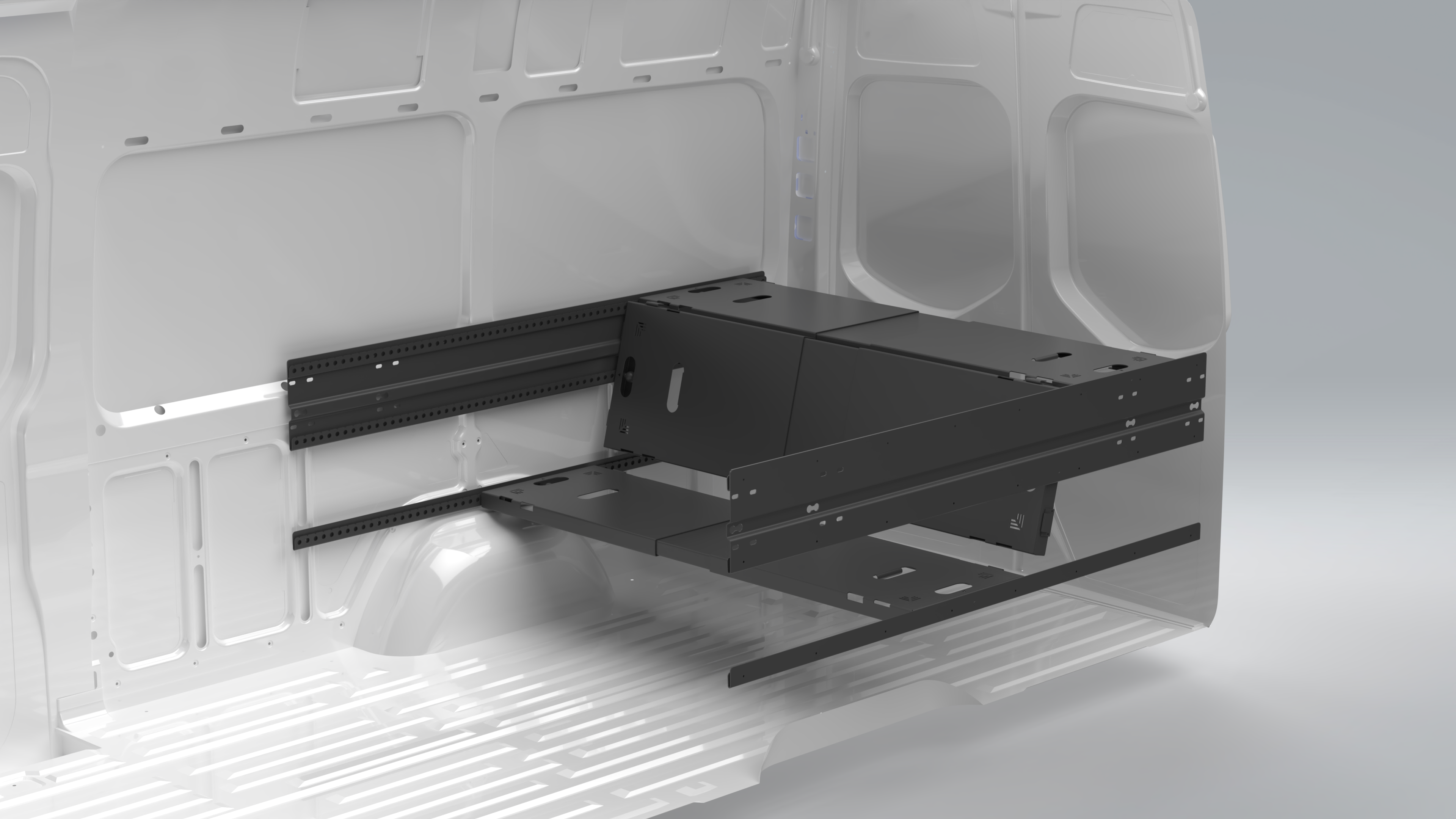 Van Wife Components 3 Panel Modular Bed System – Adjustable Van Bed & Multi-Use Platform