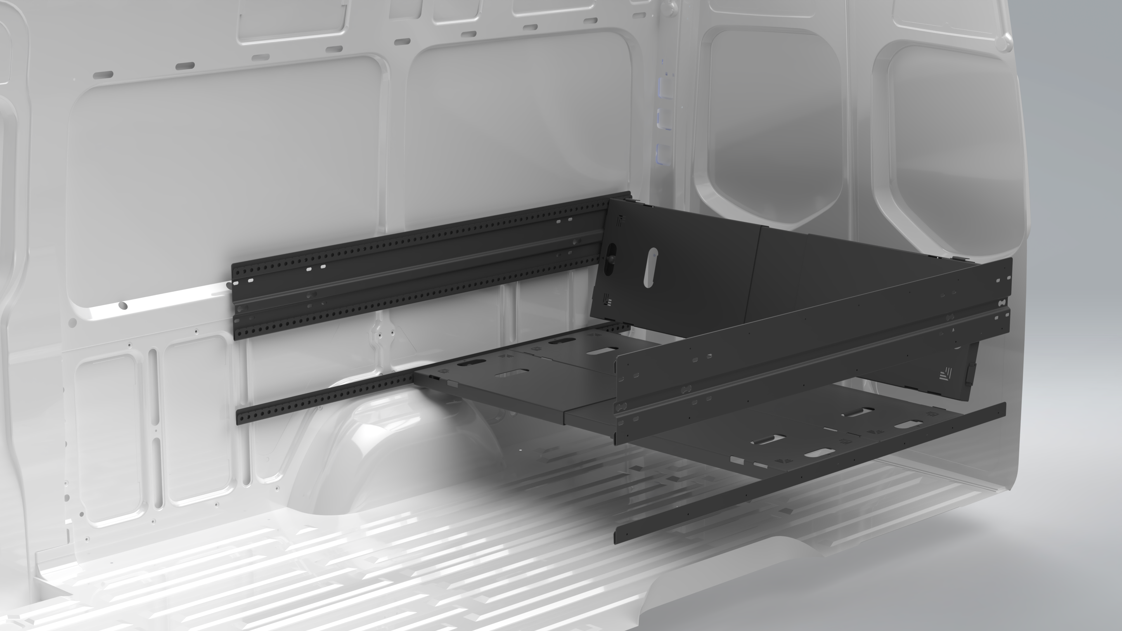 Van Wife Components 3 Panel Modular Bed System – Adjustable Van Bed & Multi-Use Platform