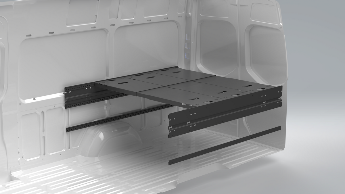 Van Wife Components 3 Panel Modular Bed System – Adjustable Van Bed & Multi-Use Platform
