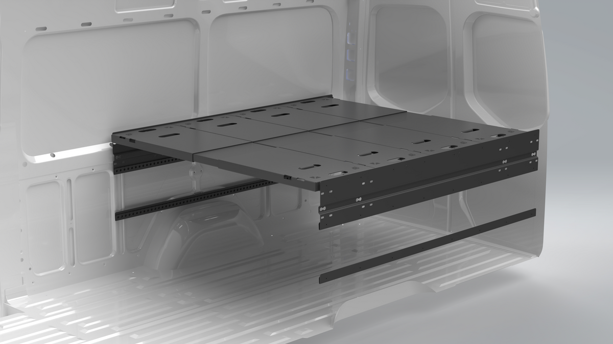Van Wife Components 4 Panel Modular Bed System – Adjustable Van Bed & Multi-Function Platform