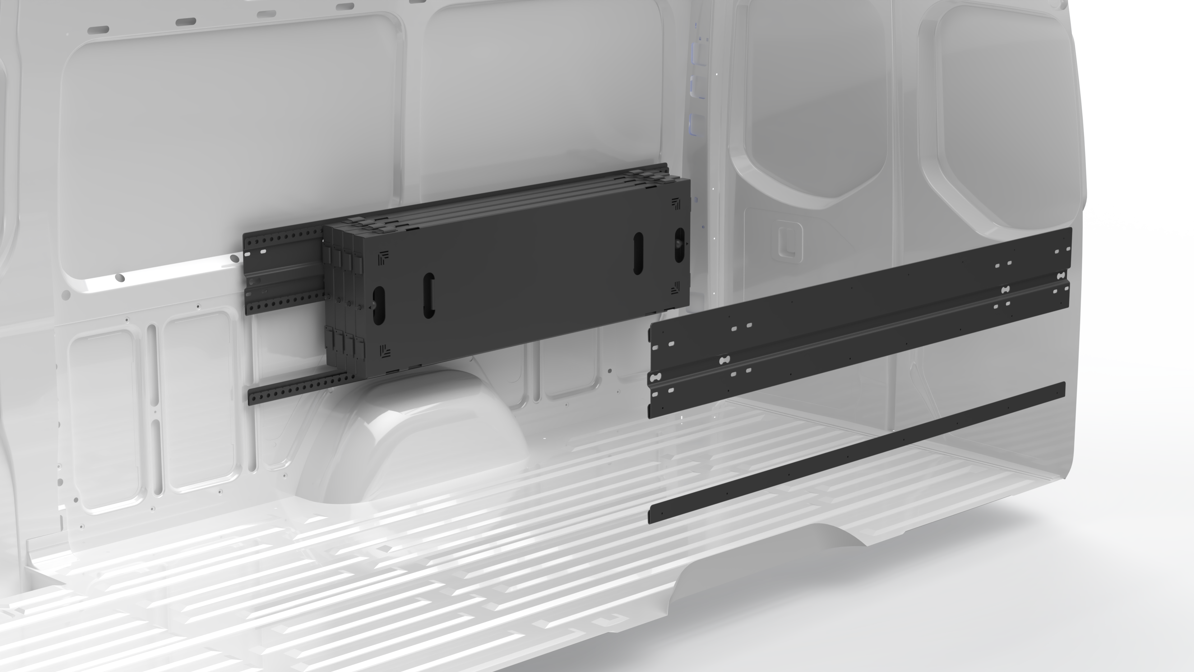 Van Wife Components 4 Panel Modular Bed System – Adjustable Van Bed & Multi-Function Platform