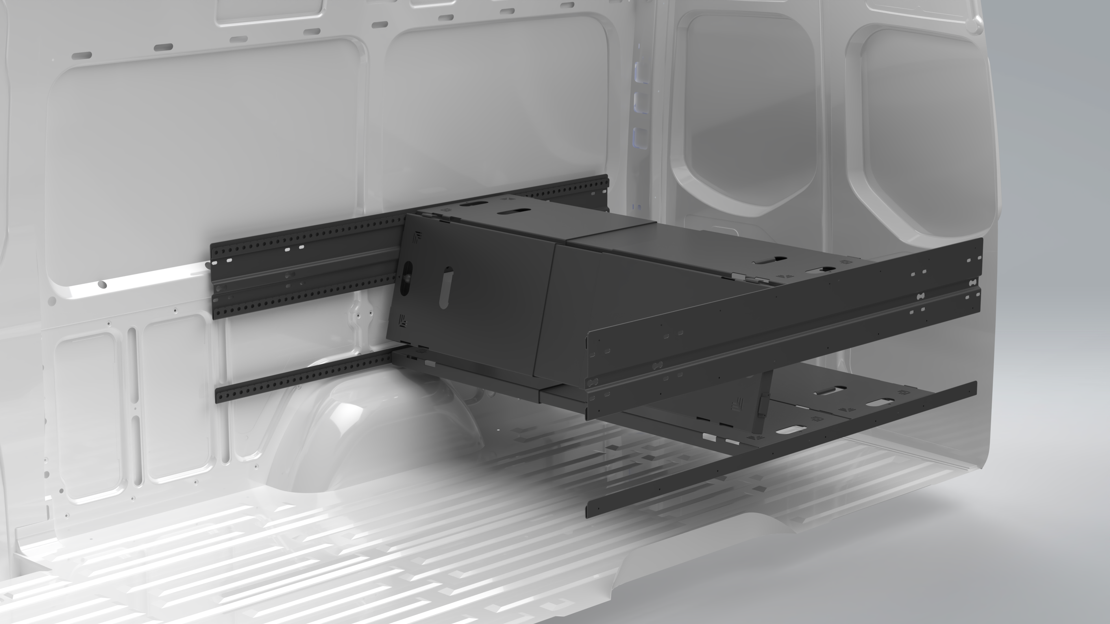 Van Wife Components 4 Panel Modular Bed System – Adjustable Van Bed & Multi-Function Platform