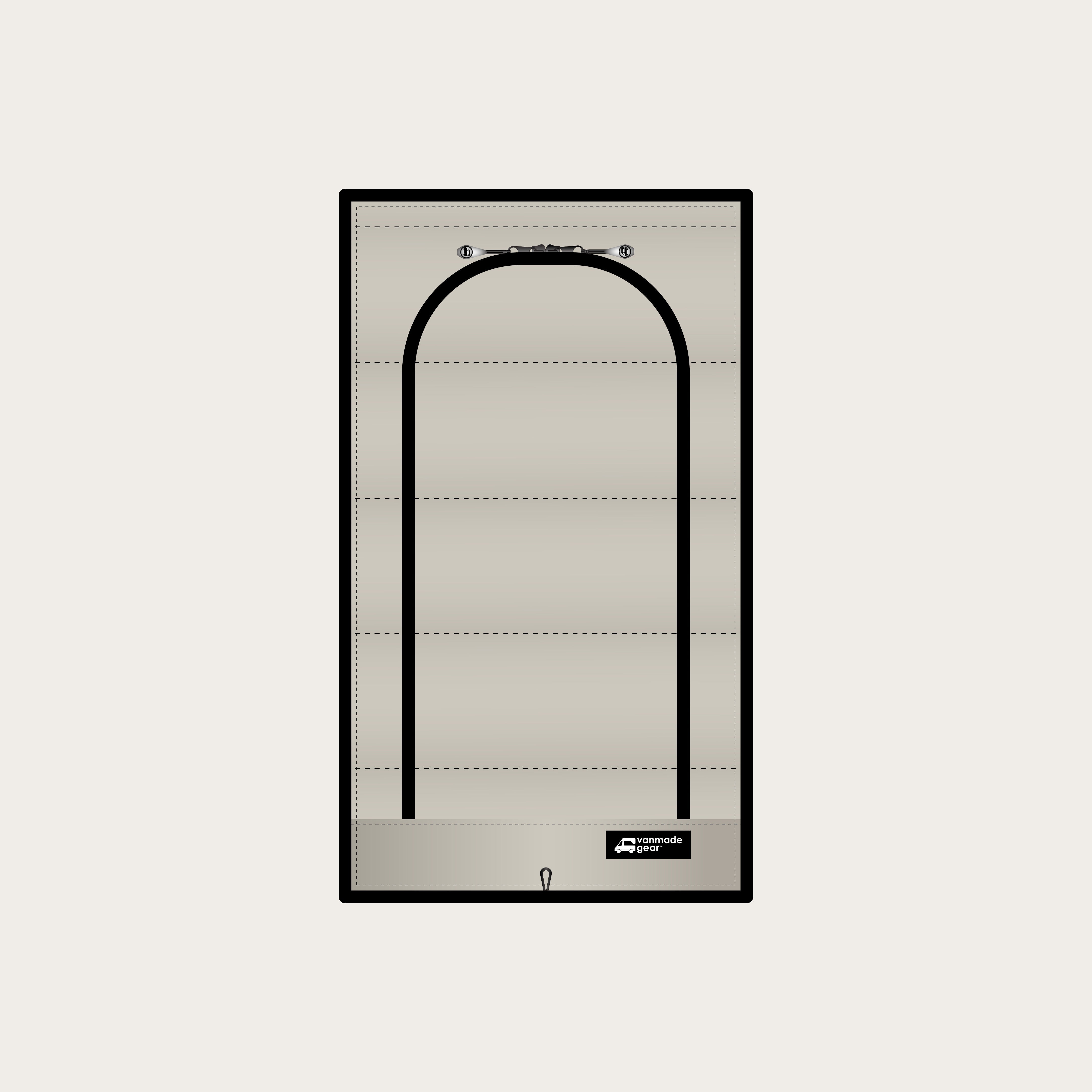 Sprinter Ekko - Bathroom Zipper Shade
