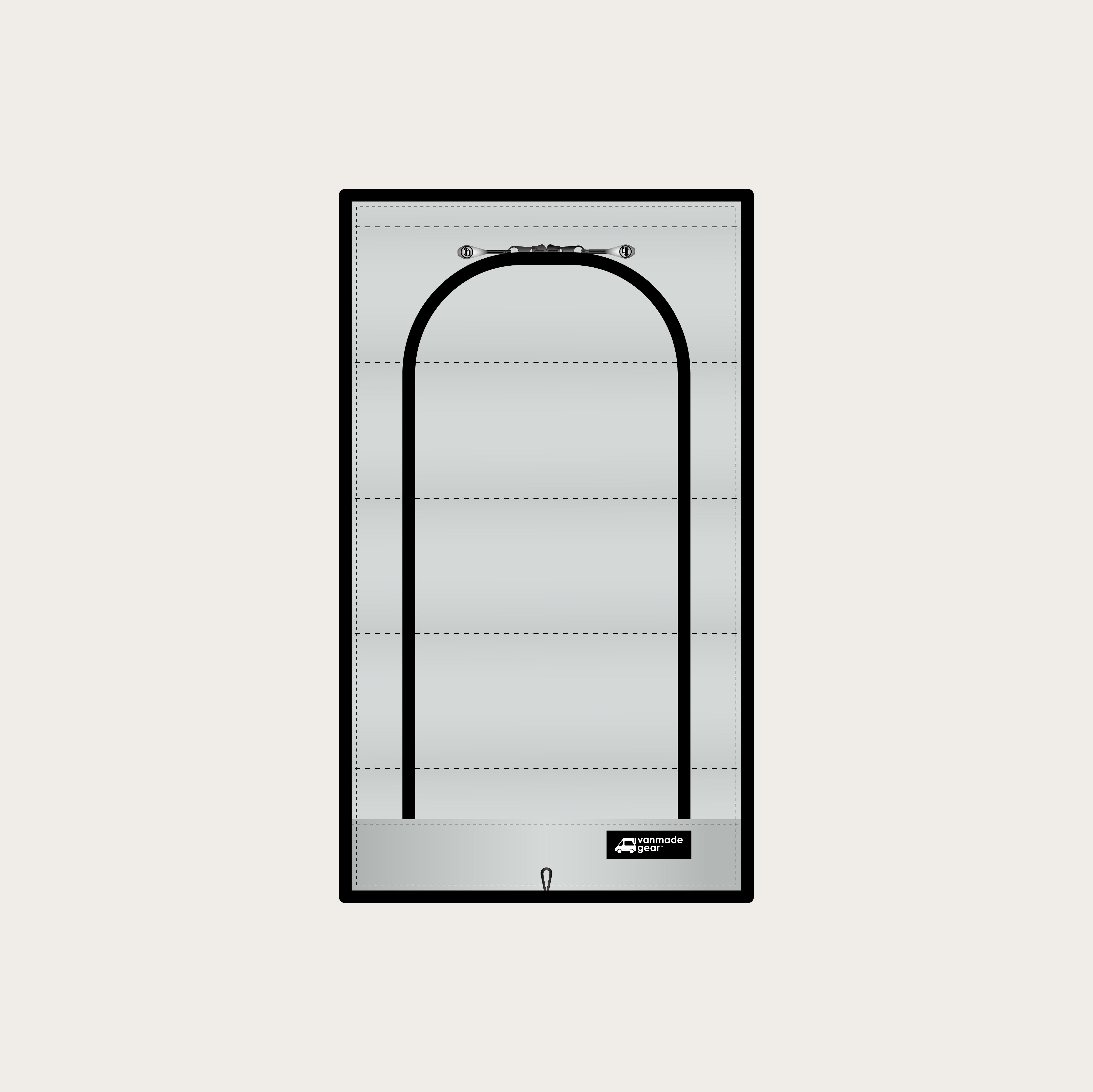 Transit Ekko - Bathroom Zipper Shade