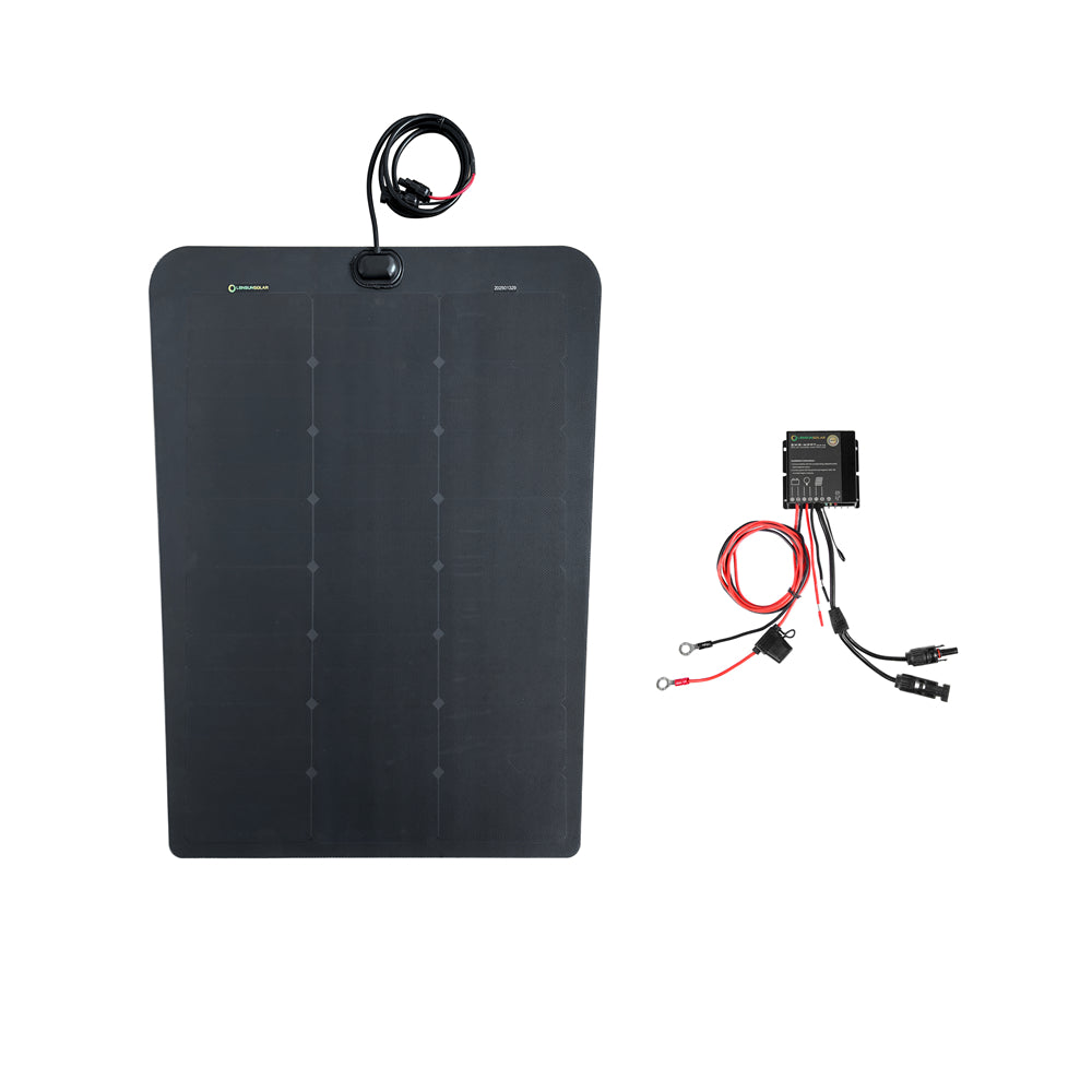 GMC Yukon (2021-Present) Lensun 98W Hood Flexible Solar Panel