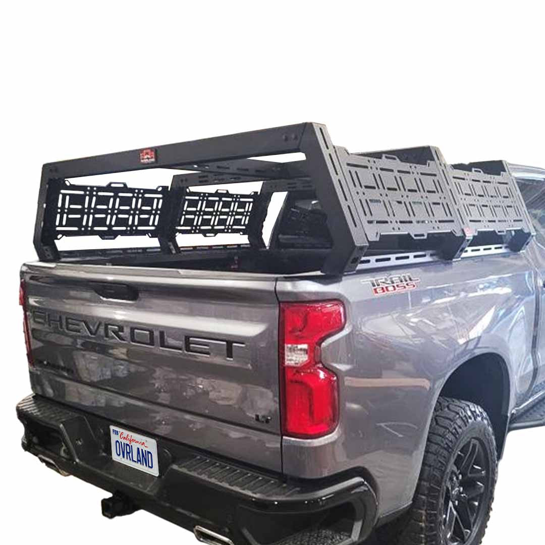 Ruff Rax 2014-2019 Chevy Silverado / GMC Sierra 1500 5.7 ft Bed Rack 3 Quarter
