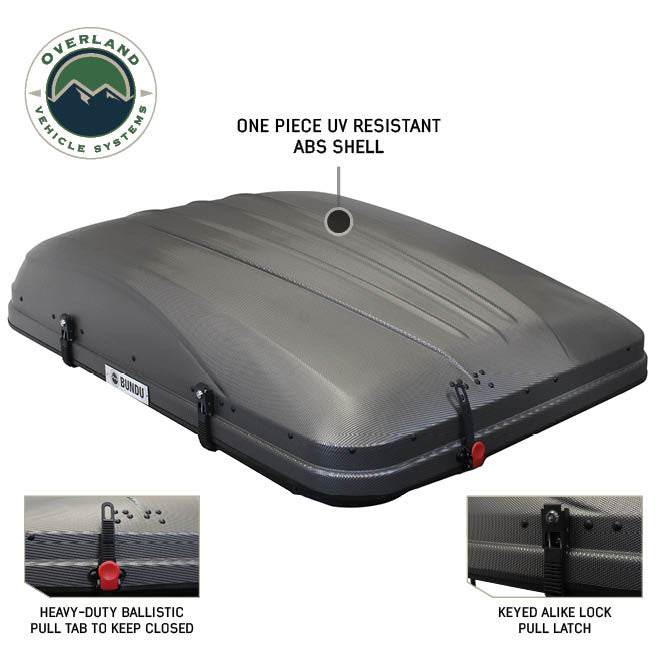 HD Bundu Hard Shell Roof Top Tent-Grey Body & Green Rainfly Closed