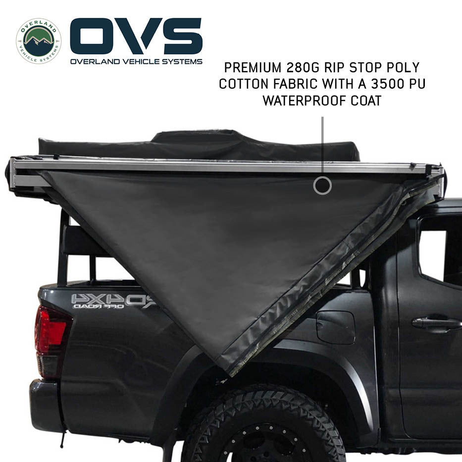 OVS HD Nomadic 270 Degree Awning – Passenger Side, Dark Grey with Black Travel Cover- Expected April 1, 2026