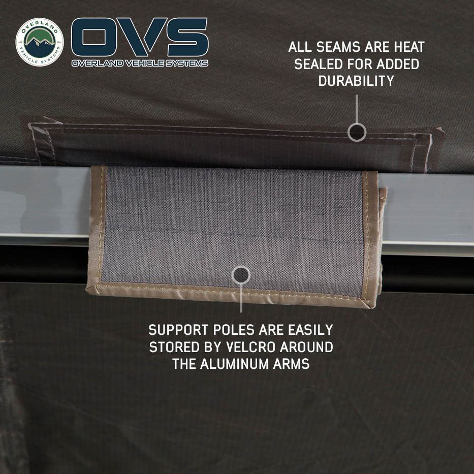 OVS HD Nomadic 270 Degree Awning – Passenger Side, Dark Grey with Black Travel Cover- Expected April 1, 2026