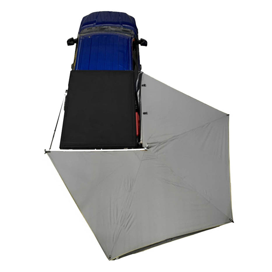 HD Nomadic 270 LT Awning - Passenger Side - Dark Gray With Black Travel Cover Universal Top