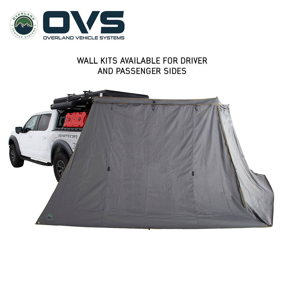 HD Nomadic 270 LT Awning Wall Kits - Dark Grey Fabric Wall 2