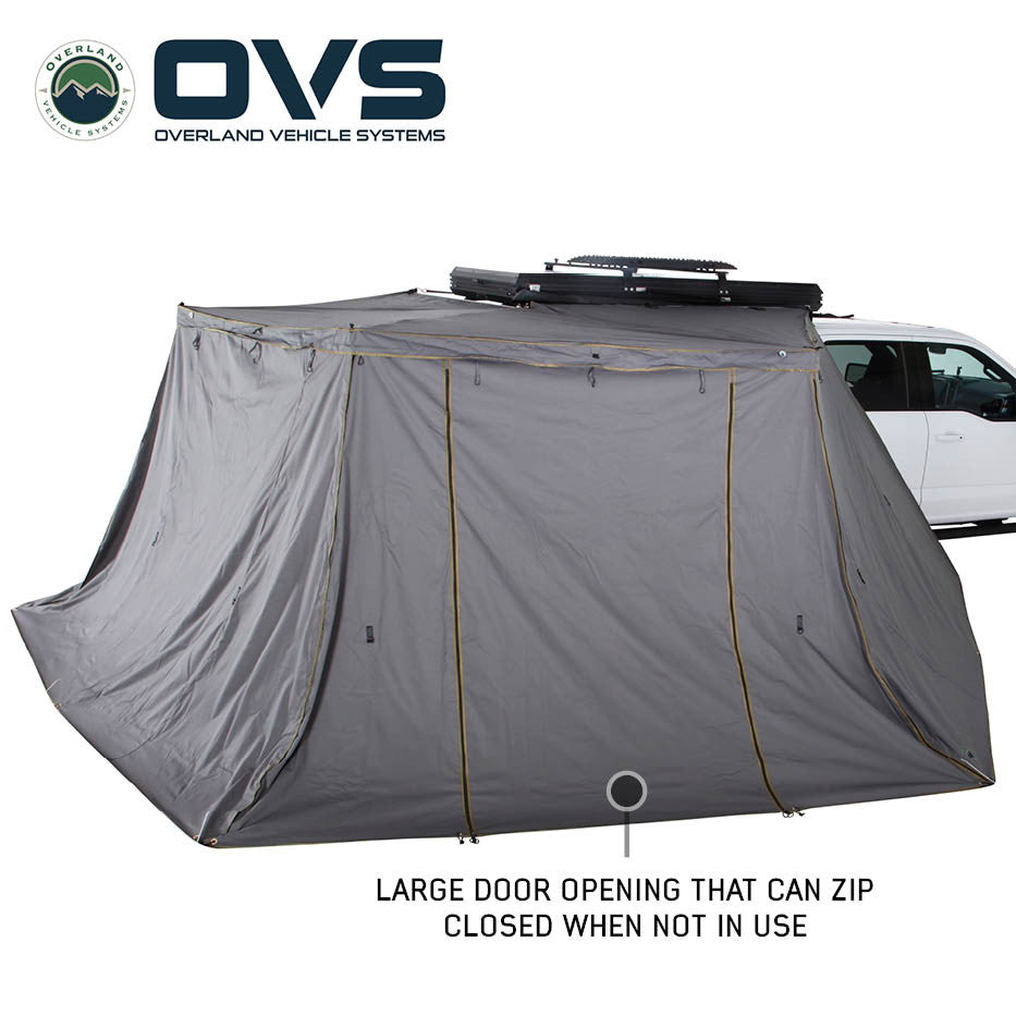 OVS HD Nomadic 270° LT Awning Wall Kit – Dark Grey Ripstop Fabric