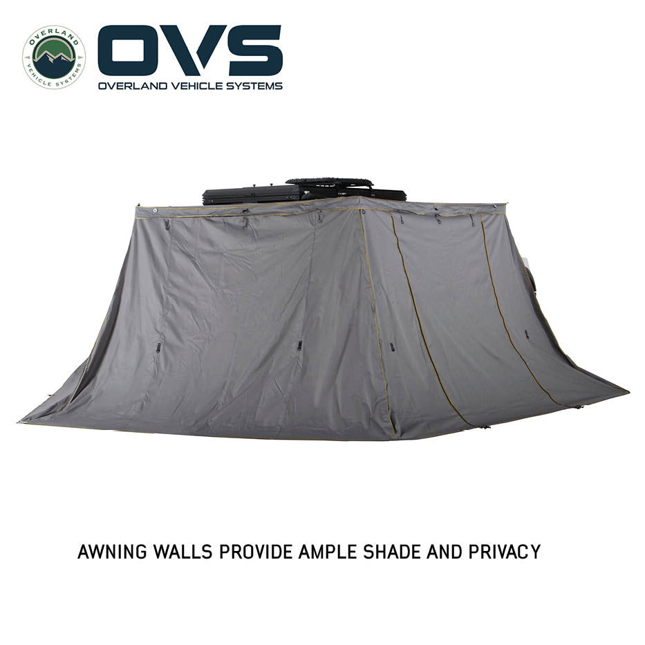 OVS HD Nomadic 270° LT Awning Wall Kit – Dark Grey Ripstop Fabric