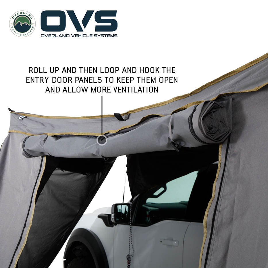 3 Piece Wall Kit - HD Nomadic 270 Degree Awning - Driver Side Rolled Up