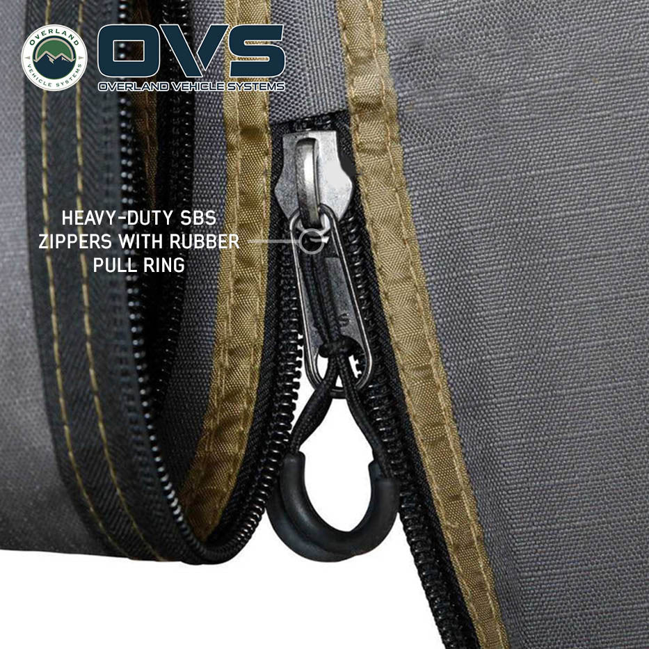 OVS HD Nomadic 3-Piece Wall Kit for 270 Degree Awning – Passenger Side (Dark Grey Fabric with Storage Bag)