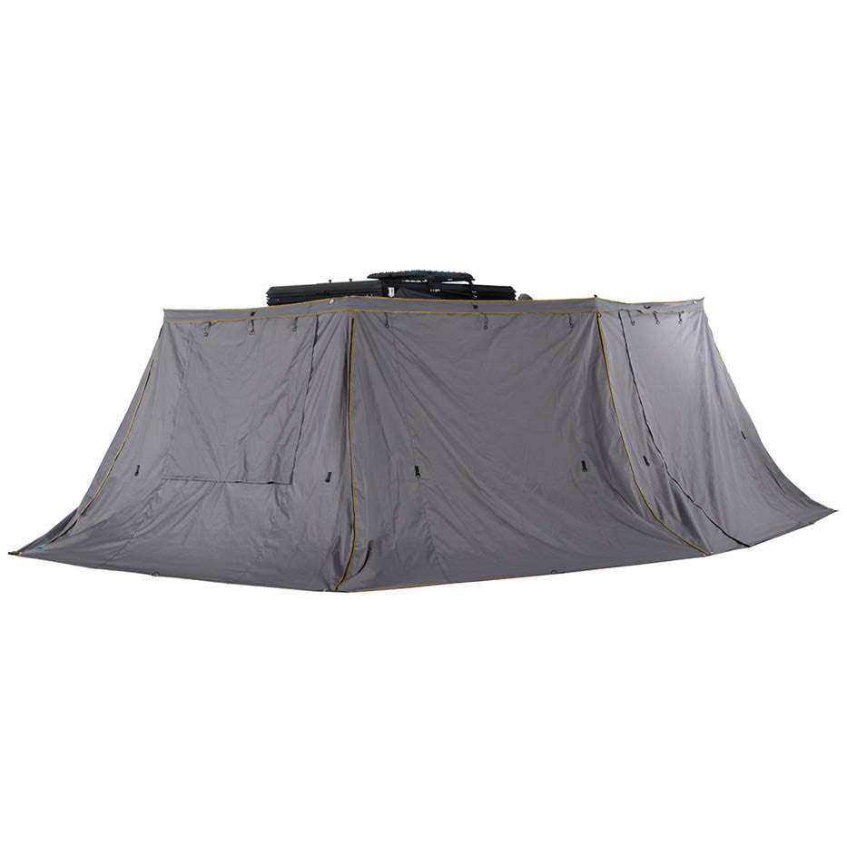 HD Nomadic 270 Degree Awning Walls - Dark Gray Body with Storage Bag Hero
