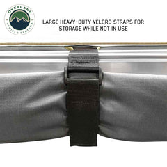 HD Nomadic 90 Degree Awning - Grey Body, Green Trim & Black Travel Cover Velcro Strap
