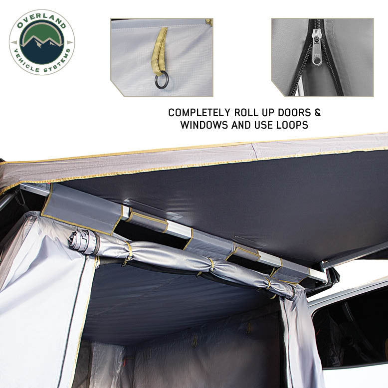 HD Nomadic 270/180 Degree Awning Annex Room Enclosure Velcro Straps