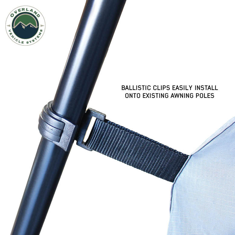 HD Nomadic 270/180 Degree Awning Annex Room Enclosure Clips