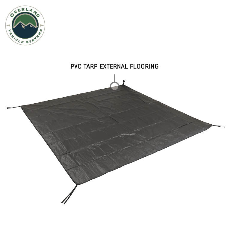 Hub Centric Ground Tent - Black Body & Grey Rainfly Tarp
