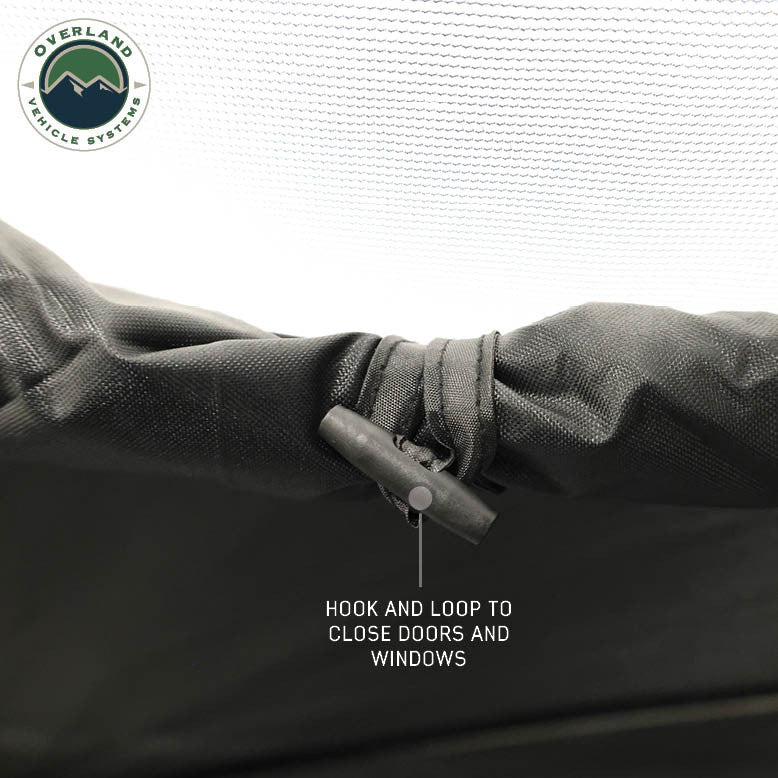Hub Centric Ground Tent - Black Body & Grey Rainfly Hook and Loop