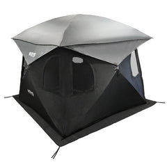 Hub Centric Ground Tent - Black Body & Grey Rainfly 3 Quarter