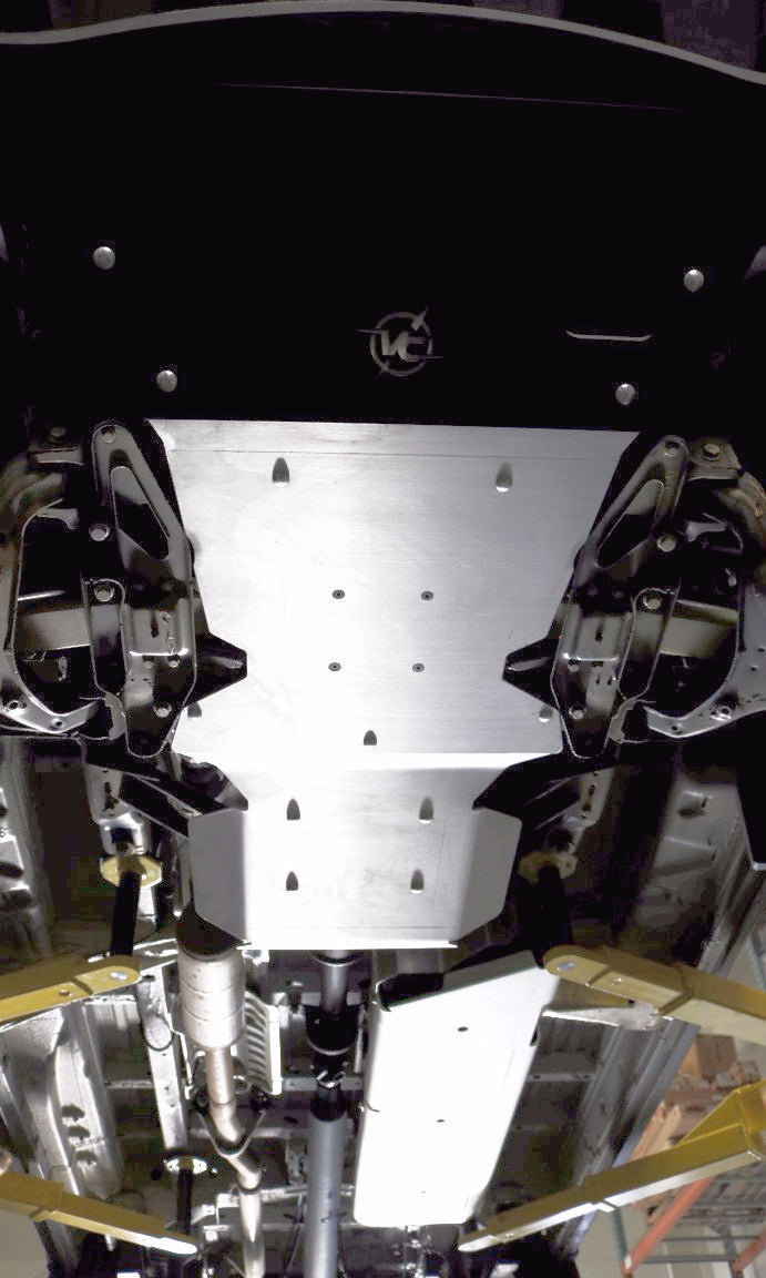 Van Compass Fuel Tank Skid Plate for Mercedes Sprinter 4x4 (2015–2018) – 1/4" Aluminum Underbody Protection