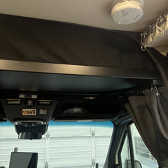 Van Wife Components 2019+ Sprinter Headliner Shelf – No Curtain Rod (Powder Coated Aluminum)