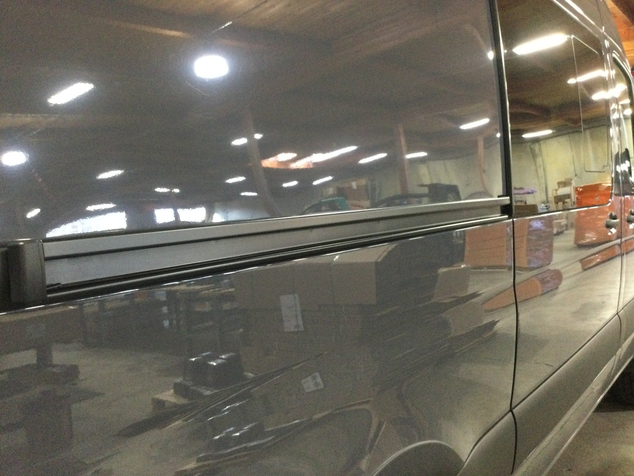 Stealth Black Sliding Door Track for Mercedes Sprinter – Fits VS30 (2019+) & NCV3 (2007–2018)