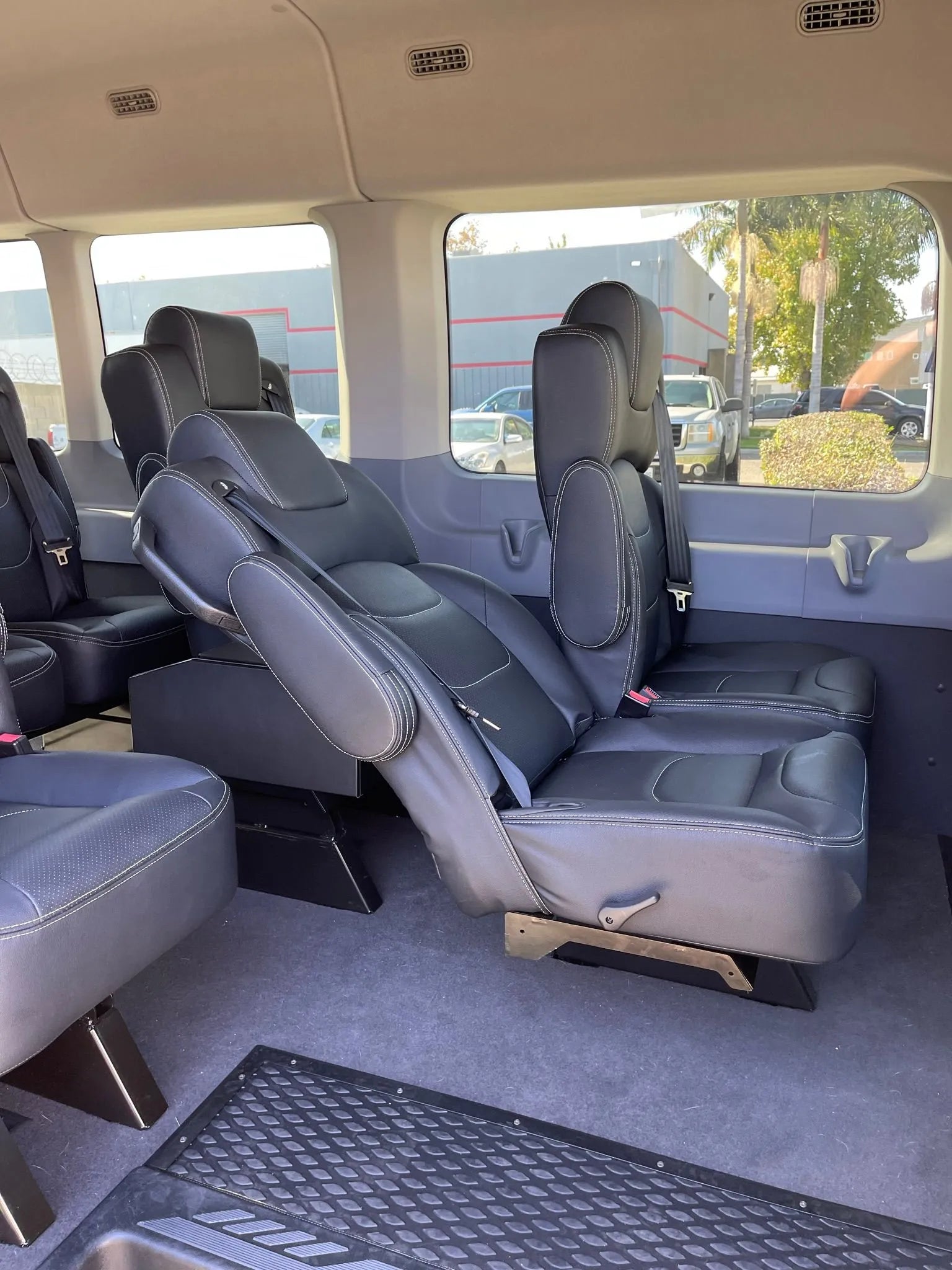 JMG Systems Ford Transit Bolt-On Seat – OEM Track Compatible