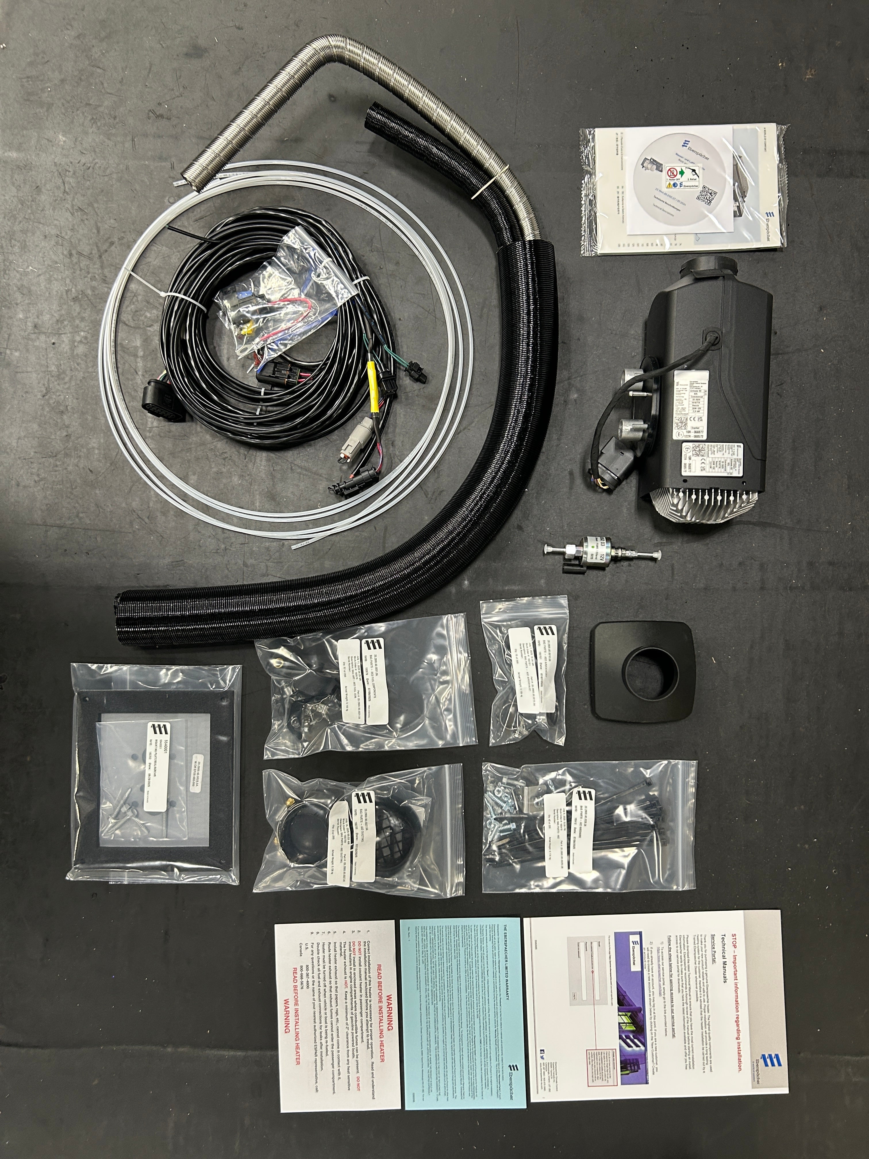 Espar AS3 B2L 12V Gasoline Heater | Full Kit for Van Builds